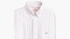 Levi's Kauluspaidat*paita SS Authentic Button Down 0001 Cupertino Stripe Bright White