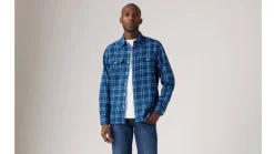 Levi's Kevättakit*paitatakki 0239 Jackson Worker Overshirt Brody Plaid Lapis Blue