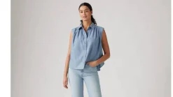 Levi's Topit*pusero Gracen Comm sl blouse 0000 Vaaleansininen
