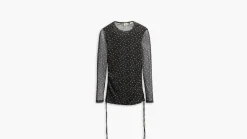 Levi's Puserot*pusero Jewel Mesh Top 0001 Dorothy floral caviar