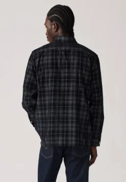 Levi's Kauluspaidat*samettipaita Jackson Worker Corduroy Overshirt 0280 Huxley Plaid Jet Black