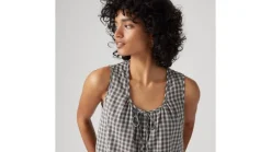 Levi's Topit*toppi Luella Sl Blouse 0001 Milo Plaid Egret