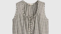 Levi's Topit*toppi Luella Sl Blouse 0001 Milo Plaid Egret