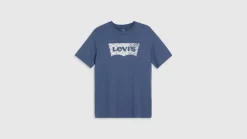 Levi's T-Paidat*t-paita Graphic Crewneck Tee 1812 Batwing Fill Vintage Indigo