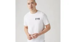 Levi's T-Paidat*t-paita Graphic Crewneck Tee 1855 Brin Music Inspired White