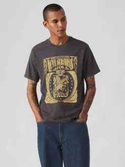 Levi's T-Paidat*t-paita Graphic Crewneck Tee 1854 Brin Music Inspired Phantom