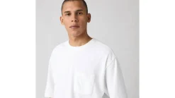 Levi's T-Paidat*t-paita Half Sleeve Pique Tee 0001 Bright white