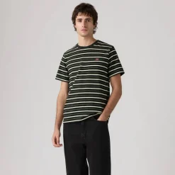 Levi's T-Paidat*® t-paita Original Housemark Tee 0303 Andor Stripe Jet Black