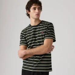 Levi's T-Paidat*® t-paita Original Housemark Tee 0303 Andor Stripe Jet Black
