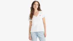 Levi's Trikoopaidat Ja Colleget*t-paita Perfect V-neck 0002 White