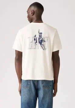 Levi's T-Paidat*t-paita Ss Relaxed Fit Tee 1681 Ssnl Serif Cowboy Egret