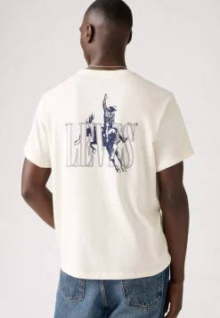 Levi's T-Paidat*t-paita Ss Relaxed Fit Tee 1681 Ssnl Serif Cowboy Egret