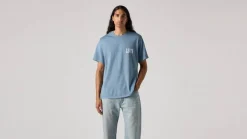 Levi's T-Paidat*t-paita Ss Relaxed Fit Tee 1917 Ssnl Serif Logo Steam Blue