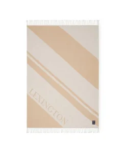 Lexington Sisustustekstiilit*huopa kierrätettyä puuvillaa beige-valkoinen