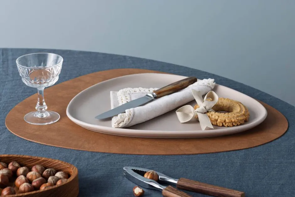 LIND DNA Keittiötekstiilit*pöytätabletti Nupo Curve L Nature