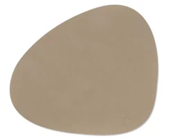 LIND DNA Keittiötekstiilit*pöytätabletti Nupo Curve L Clay Brown
