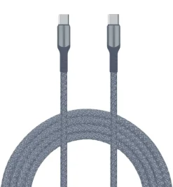 Livia Kuulokkeet Ja Puhelintarvikkeet*latausjohto USB C-C, 60 W, 2 m harmaa