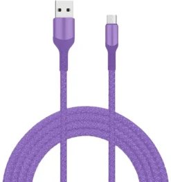 Livia Kuulokkeet Ja Puhelintarvikkeet*latausjohto USB-micro USB, 2 m lila