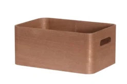 4Living Säilytyskorit Ja Laatikot|Ruoansäilytys Ja Järjestys*puulaatikko kannella 30x21x13 cm ruskea