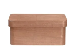 4Living Säilytyskorit Ja Laatikot|Ruoansäilytys Ja Järjestys*puulaatikko kannella 30x21x13 cm ruskea