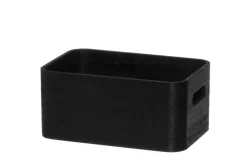 4Living Säilytyskorit Ja Laatikot|Ruoansäilytys Ja Järjestys*puulaatikko kannella 25x17x11 cm musta