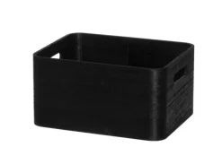 4Living Säilytyskorit Ja Laatikot|Ruoansäilytys Ja Järjestys*puulaatikko 26x20x13,5 cm musta