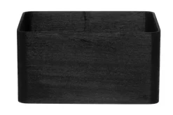 4Living Säilytyskorit Ja Laatikot|Ruoansäilytys Ja Järjestys*puulaatikko 32x24x16,5 cm musta