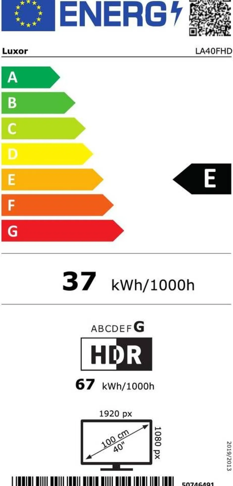 Luxor Televisiot*TV 40" Full HD LA40FHD