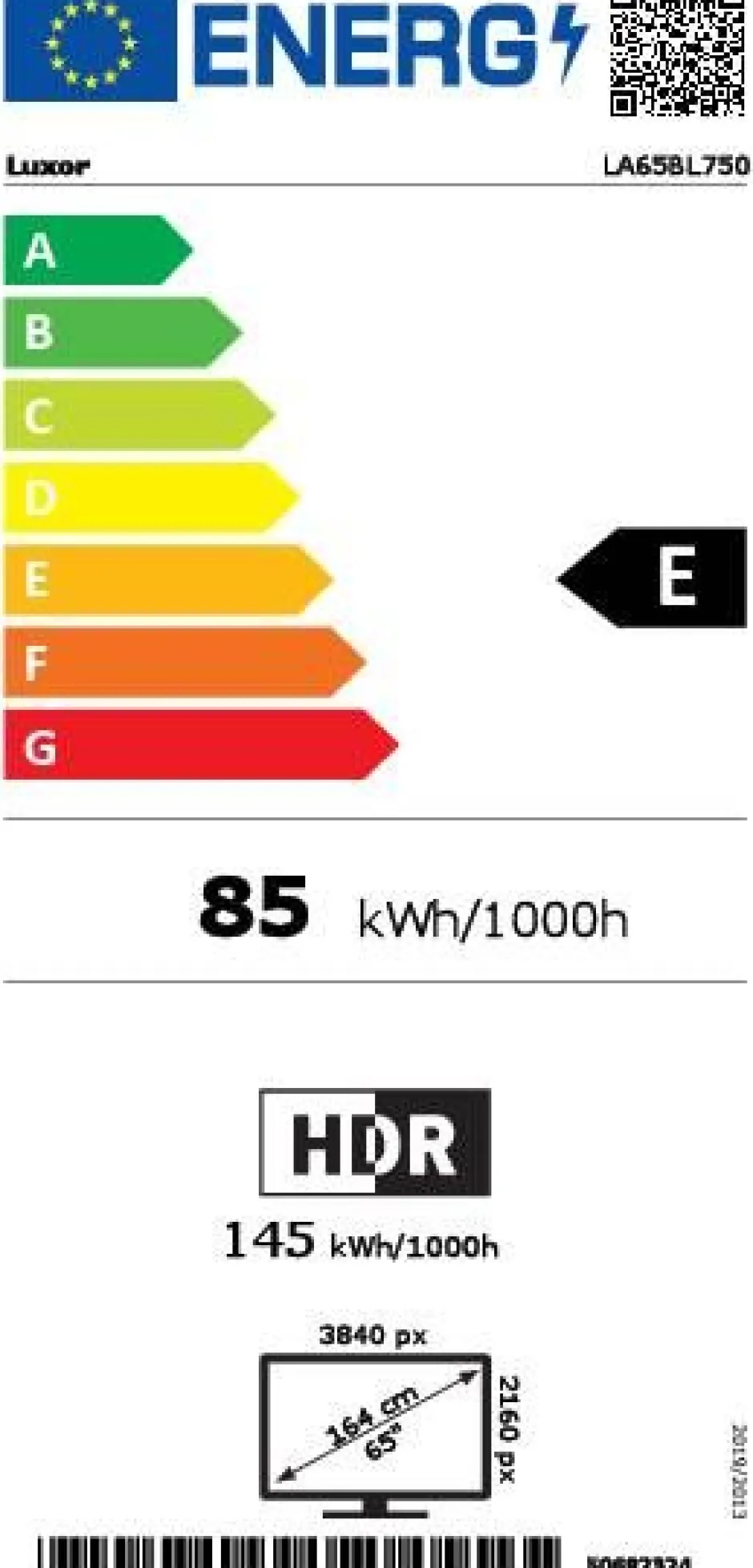 Luxor Televisiot*TV 65" UHD LA65BL750