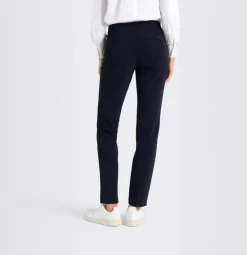 Mac Housut*housut Anna Zip New 198 Dark blue