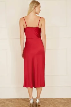 Mela London Lyhyet Juhlamekot*satiinimekko YM3798 slip in