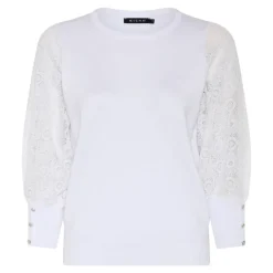 MICHA Neulepuserot*neule 178 115 White 01 / valkoinen