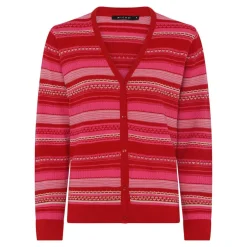 MICHA Neuletakit*neuletakki 142-262 Autumn red/ Rasberry /Vanilla