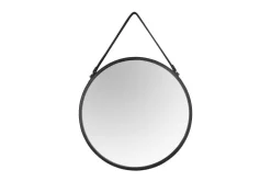 Mirrors and More Kellot Ja Peilit*peili Cornelia Ø55 cm musta