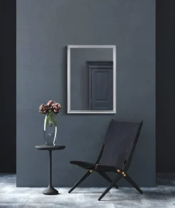 Mirrors and More Kellot Ja Peilit*peili Frieda 50 x 70 cm hopea