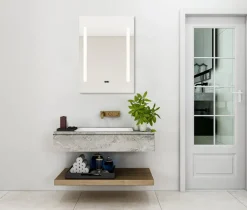 Mirrors and More Kellot Ja Peilit*peili Ilonka LED-valolla 50 x 70 cm peilila
