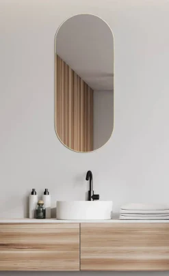 Mirrors and More Kellot Ja Peilit*peili Josephine 30 x 70 cm kulta