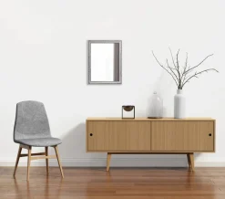 Mirrors and More Kellot Ja Peilit*peili Lola 34 x 45 cm hopea