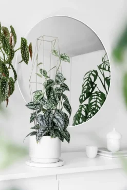 Mirrors and More Kellot Ja Peilit*peili Mila Ø50 cm valkoinen