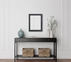 Mirrors and More Kellot Ja Peilit*peili Tanja 55 x 70 cm musta/hopea