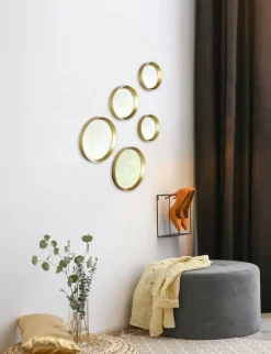 Mirrors and More Kellot Ja Peilit*peilisetti Vivien 5-pack kulta