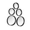 Mirrors and More Kellot Ja Peilit*peilisetti Vivien 5-pack musta