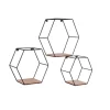 Mirrors and More Hyllyt Ja Telineet|Huonekalut*seinähylly Chiara musta/puu 3-pack