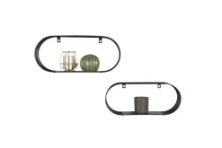 Mirrors and More Hyllyt Ja Telineet|Huonekalut*seinähyllysetti Joyce 2-pack musta