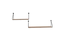 Mirrors and More Hyllyt Ja Telineet|Huonekalut*seinähylly Dana musta/puu 2-pack