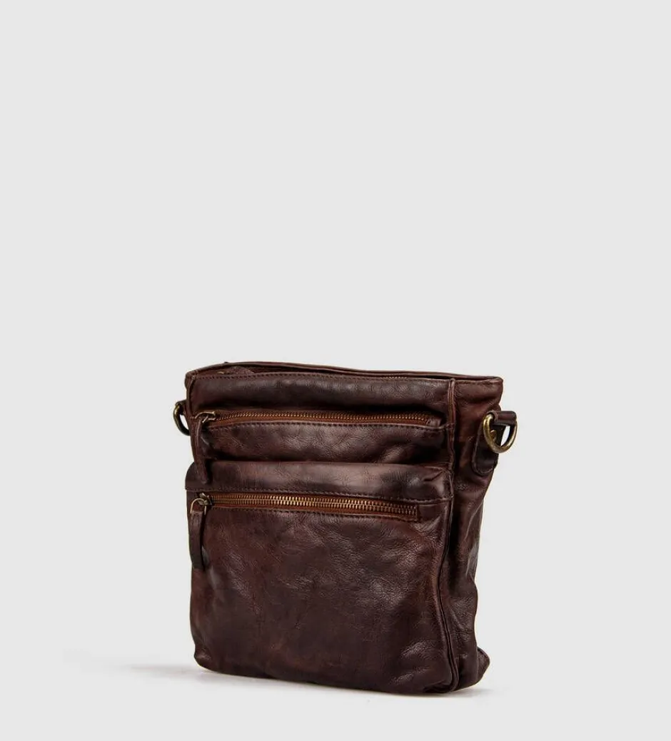 Montana Laukut*laukku Alpha Crossbody Brown 200 Brown