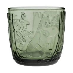 Moomin Astiat*Arabia juomalasi 28 cm havunvihreä 2 kpl
