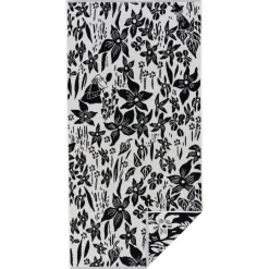 Moomin Kylpyhuone- Ja Saunatekstiilit|Kylpyhuone- Ja Saunatekstiilit*Arabia pyyhe 70x140 cm Lilja musta