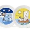 Moomin Astiat*Arabia Sesonki lautassetti 19 cm Talvinuotio & Purjeh