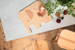 Muurla Lastenhuone|Veitset Ja Leikkuulaudat*norsu Chop&Serve -lauta M vaaleanpunainen